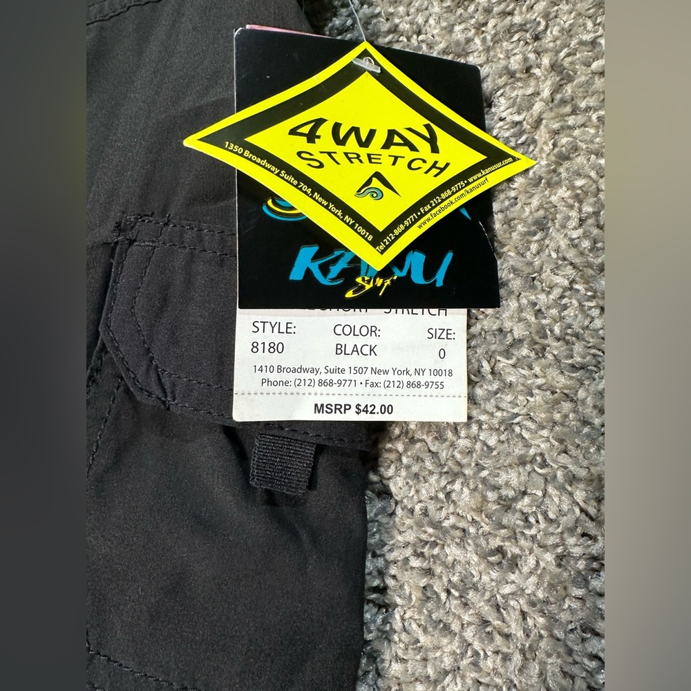 NWT Kanu Surf Breeze Solid Stretch Boardshort Size 0 - Picture 4 of 7